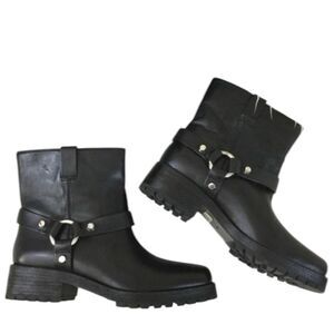 Michael Kors Leather Moto Boots - 38.5 - Excellent Condition